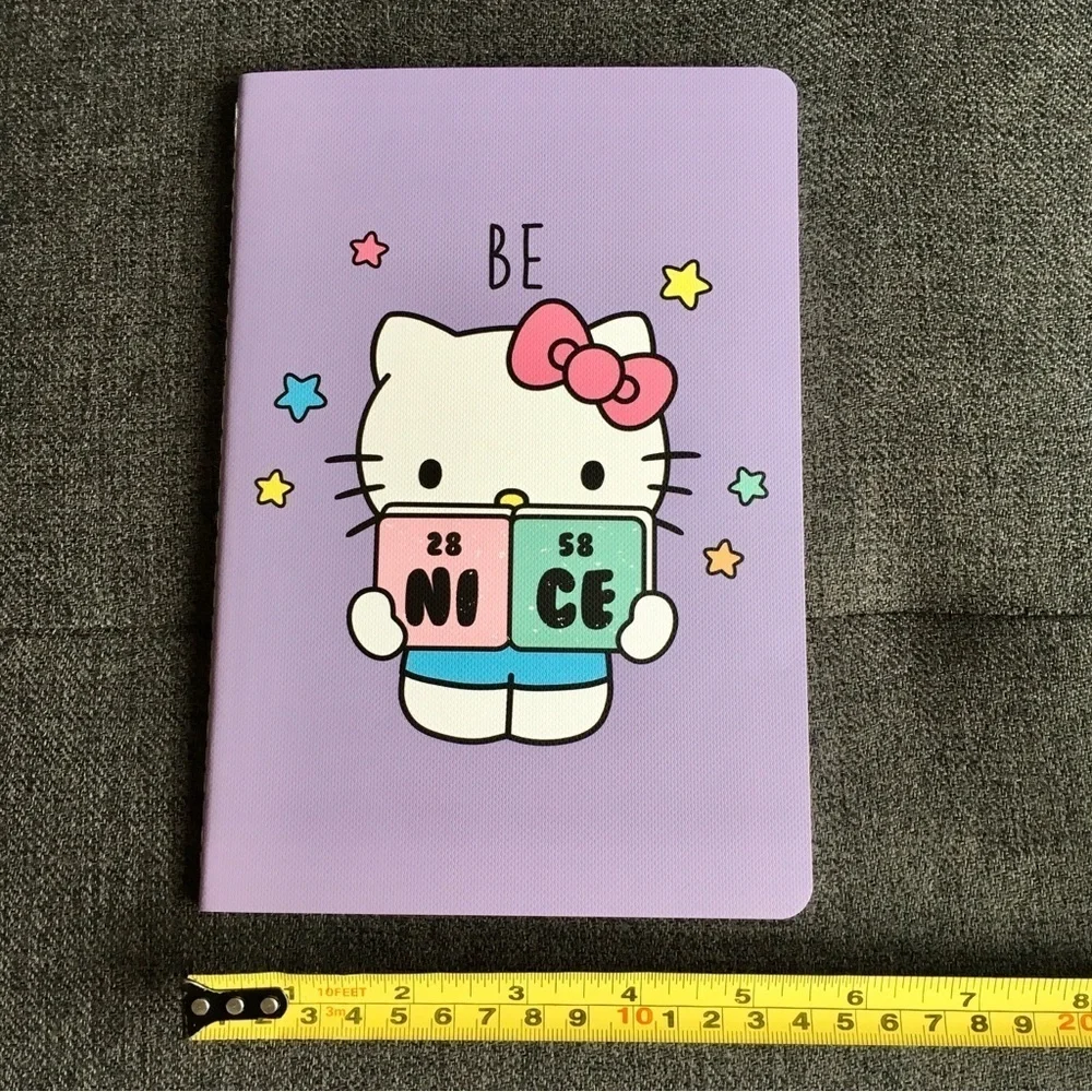 Hello Kitty “BE NICE” Notebook, Purple, 80 lined pages